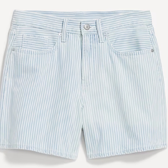 NWT: old navy High-Waisted Striped Baggy Shorts -- 5-inch inseam - Picture 1 of 8
